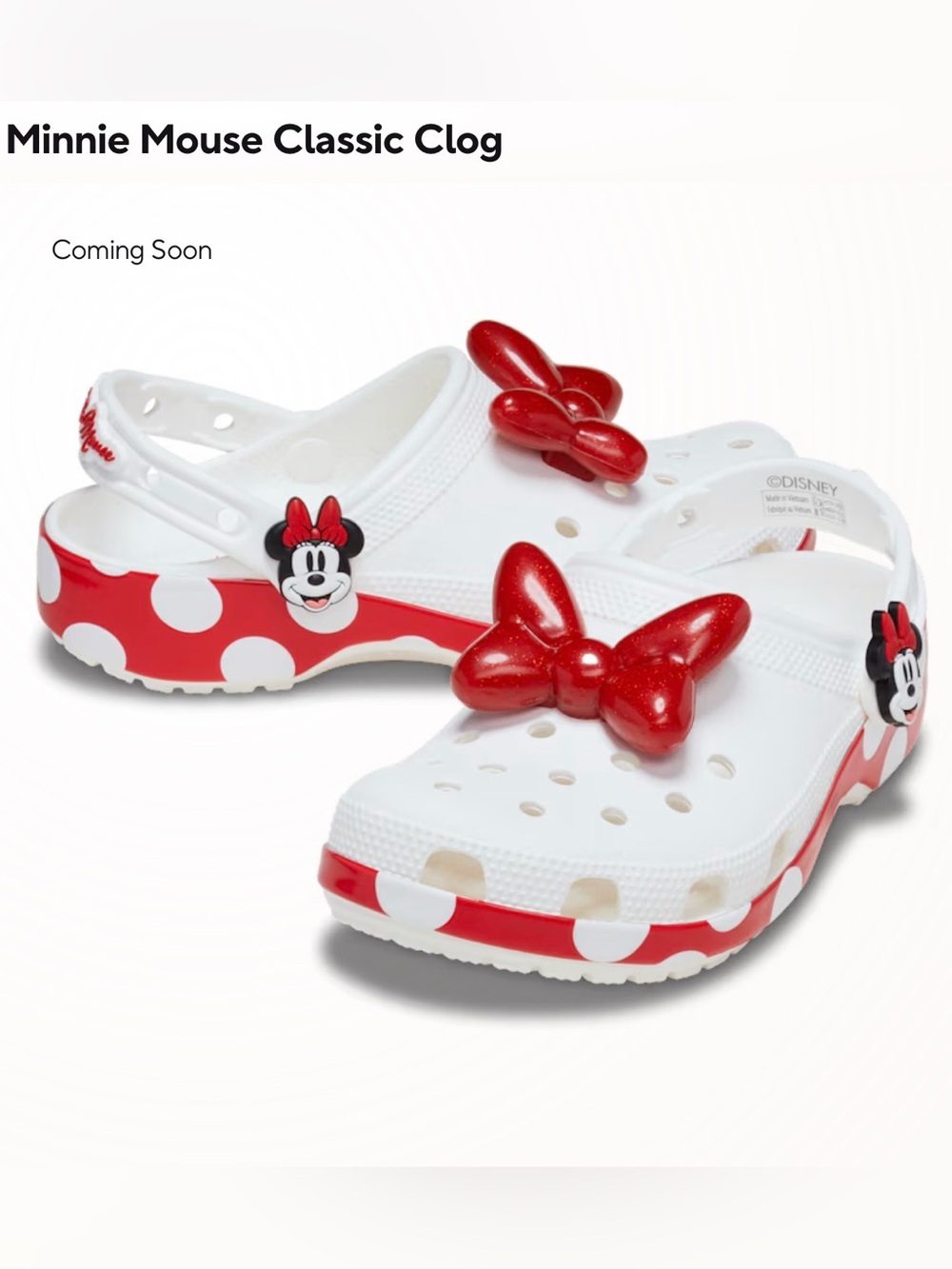 Crocs Minnie Mouse Women size 8